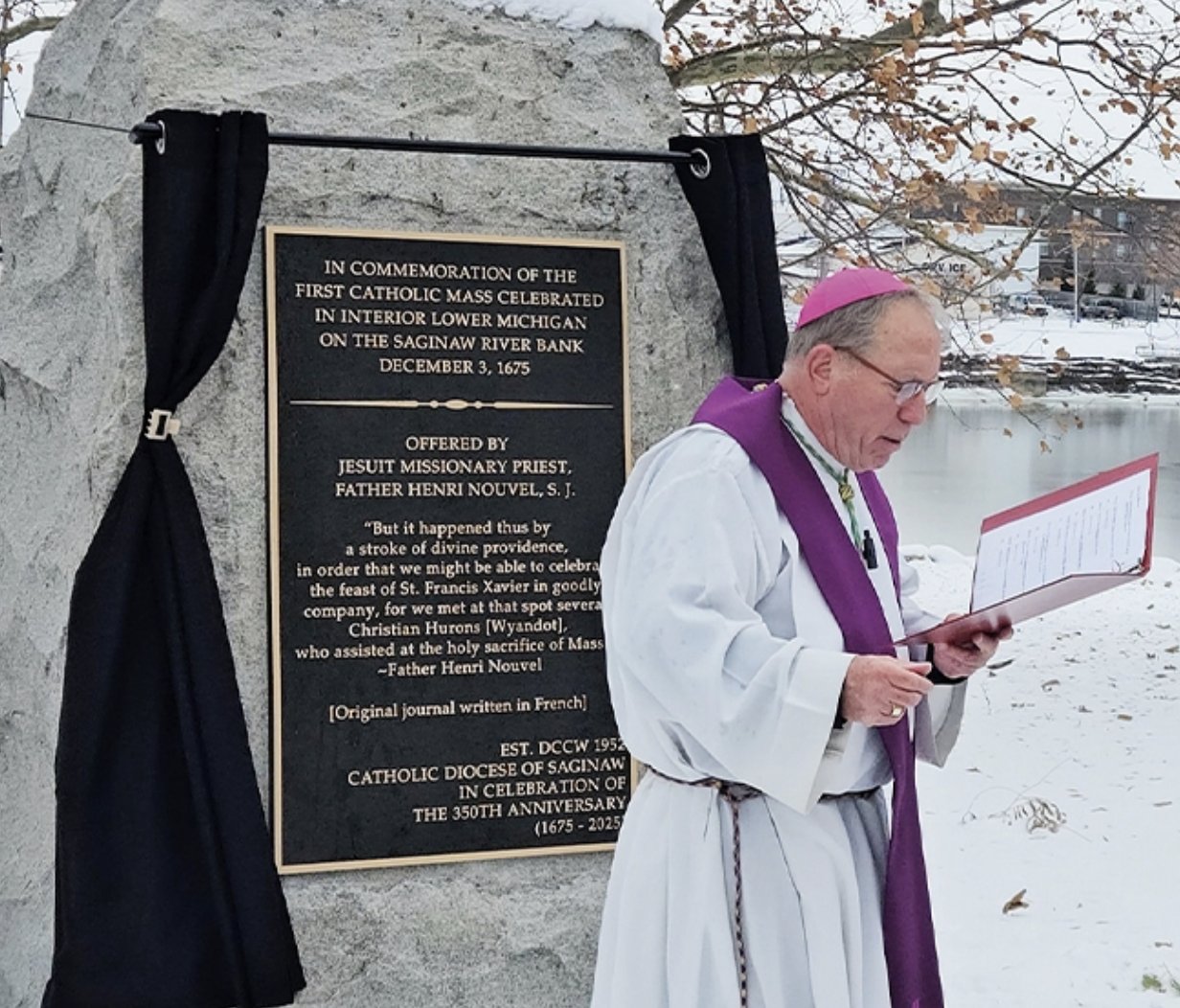 Historical Marker from Great Lakes Catholic article