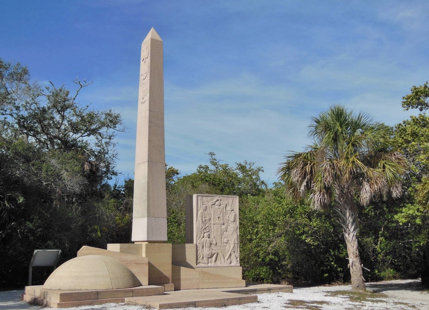 Holy Eucharist Monument (wide view from beach)