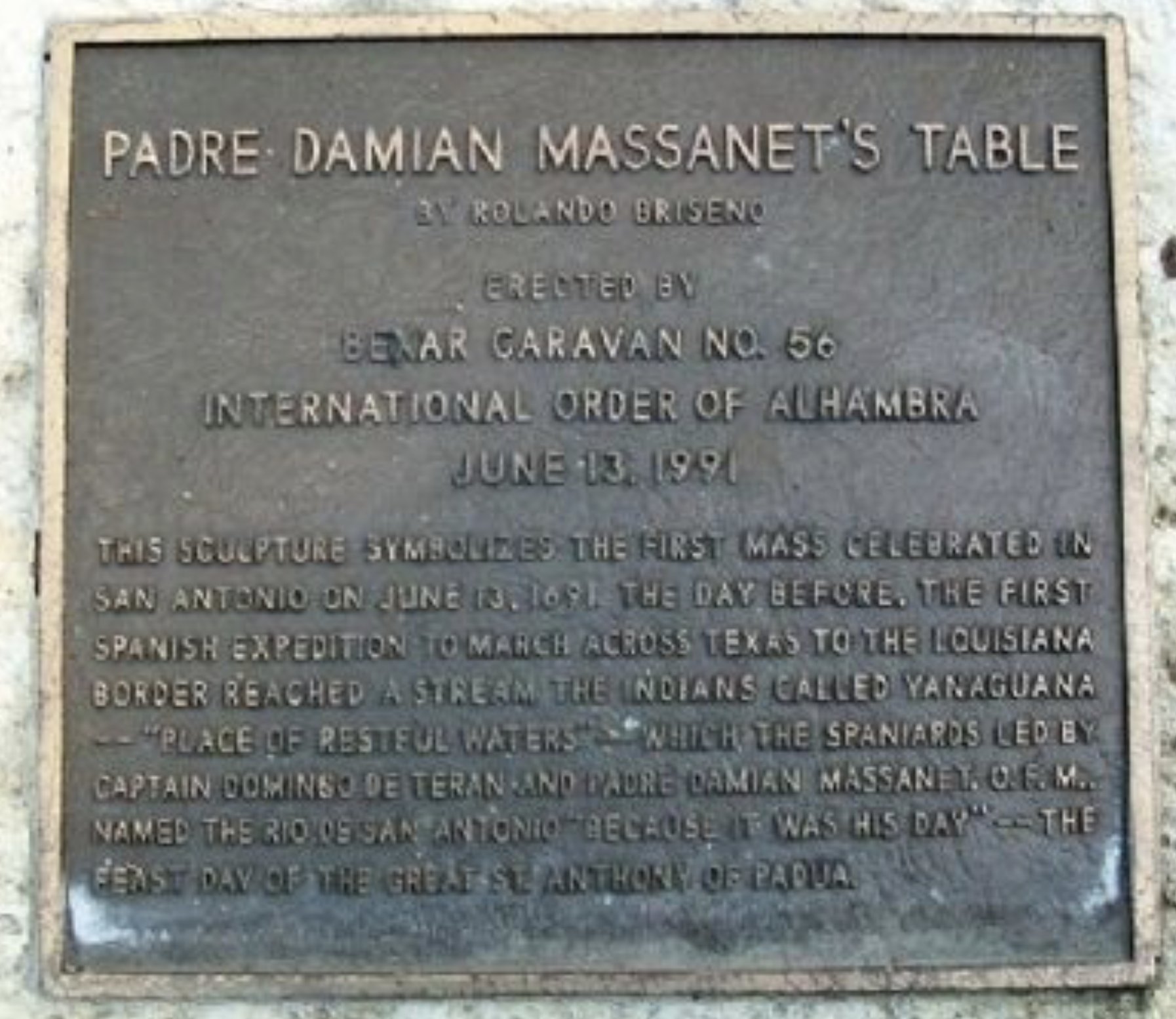 Padre Damián Massanet's Table