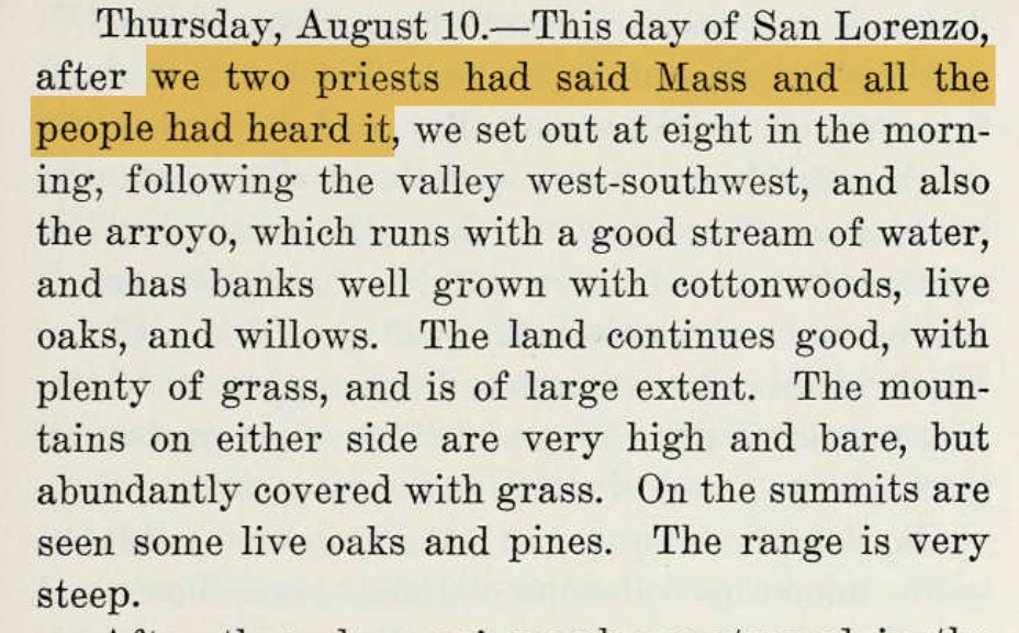 August 10 entry from FRAY JUAN CRESPI MISSIONARY EXPLORER ON THE PACIFIC COAST 1769-1774